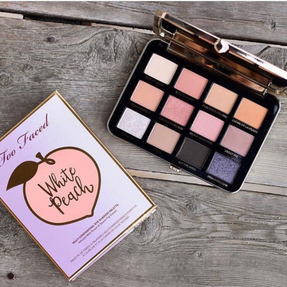 🍑NEW Too Faced WHITE PEACH Eyeshadow Palette - Picture 5 of 8